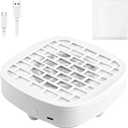 Portable Travel Nail Dust Collector, Compact Vacuum Fan Dust Collector for Beginner with Filter, Powerful Dust Suction Machine Manicure Pedicure Tool for Acrylic Nail Polishing, Salon & Home