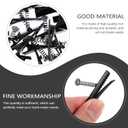 100pcs Metal Duck Bill Hair Clips, Spring Iron Alligator DIY Hairpins Barrettes Accessories for Hair Styling Party Christmas, Black