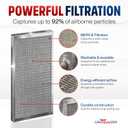 10x20x1 Electrostatic Air Filter, MERV 8, Washable, Reusable Furnace AC/HVAC Filter, Energy Saving, Easy to Clean, Long-Lasting by LifeSupplyUSA