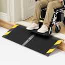 32x12 Portable Threshold Ramp with Reflective Strips 800lbs