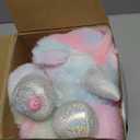 Hopearl LED Plush Unicorn Lighting Up Stuffed Mommy Unicorn with 3 Baby Unicorns in her Tummy Stuffed Animal Playset Night Lights Glow in The Dark for Mom Toddler Girls, Rainbow, 19''