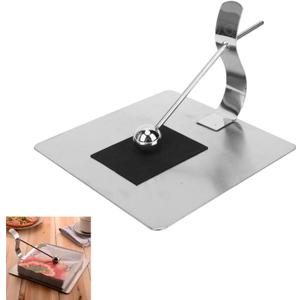 Napkin Holder for Table, Napkin Holders for Kitchen Stainless Steel Flat Napkin Dispenser Message Clip Holder for Kitchen Office Restaurant Hotel Cafe Bar Outdoor 6.7 * 6.5 * 4.6in