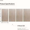 Faux Travertine Soft Stone Flexible Wall Panels 23.6" × 47.2", 4 Pcs