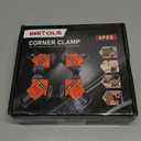 WETOLS Corner Clamp for Woodworking, 90 Degree Right Angle Clamp, Wood Clamps, 4Pcs Adjustable Spring Loaded Woodworking Clamp, Gifts for Men, Birthday Gifts for Men, Photo Framing, Orange