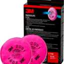 3M particulate filters P100 #2091/07000 , Pink, One Size, 2 Count