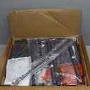 WLIVE Tall Nightstand with Charging Station, LED Night Stand with 3 Fabric Drawers and Storage Open Shelves, Bedroom Nightstand table, Bed Side Table for Living Room, Black