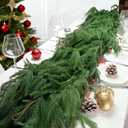 Artificial 9Ft Norfolk Pine Garlands, Real Touch Christmas Winter Pine Garland, Thick Deluxe Faux Green Greenery Garland for Table, Fireplace, Stairs, Mantle, Indoor Outdoor Christmas Decorations