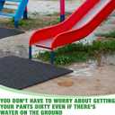 Nuanchu Playground Rubber Mat 48"x48", Heavy Duty Swing Set Mat, Shock Absorbing Landing Pad, Non Slip Outdoor Safety for Playground, Backyard Playset