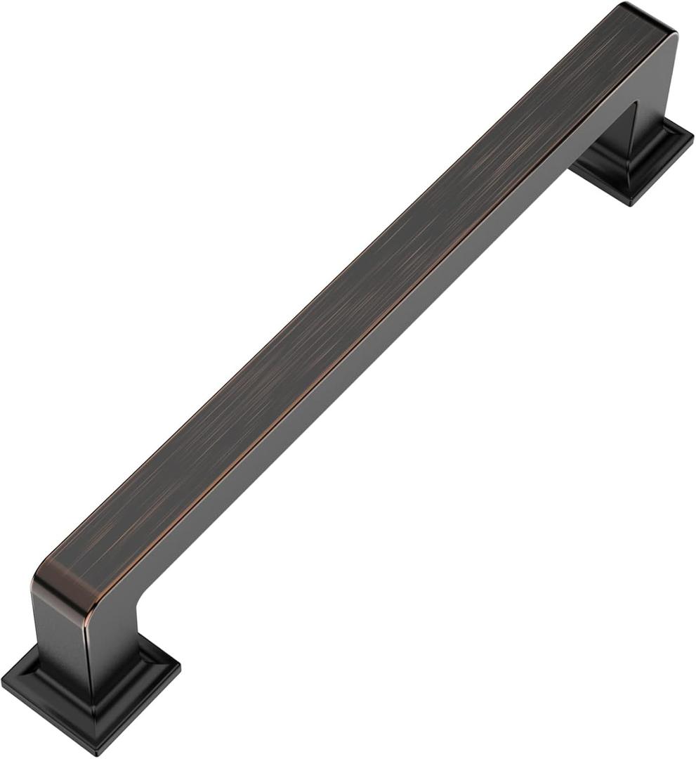 5 Inch 10 Pack Oil Rubbed Bronze Cabinet Pulls - Kitchen Cabinet Hardware - Cupboard Handles (5"/128MM Hole Center) 5 Inch 10 Pack Oil Rubbed Bronze Cabinet Pulls - Kitchen Cabinet Hardware - Cupboard Handles (5"/128MM Hole Center)