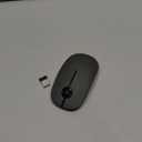 VssoPlor Wireless Mouse, 2.4G Slim Portable Computer Mice with Nano Receiver Quiet Silent Optical Laptop Mouse for Notebook, PC, Laptop, Computer-Black and Gray