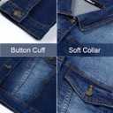 JMOJO 2026 Cropped Denim Jacket for Women Stretchy Fitted with 2 Pockets Lightweight Trendy Short Jean Shacket