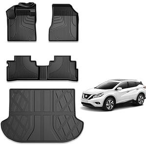 Floor Mats & Cargo Liner Set fit for 2015-2018 Nissan Murano,TPE All Weather Mats Floor Liners Murano 2018 2017 2016 2015 Waterproof Cargo Trunk Mat Car Murano Accessories Mats (not fit 2017.5) Floor Mats & Cargo Liner Set fit for 2015-2018 Nissan Murano,TPE All Weather Mats Floor Liners Murano 2018 2017 2016 2015 Waterproof Cargo Trunk Mat Car Murano Accessories Mats (not fit 2017.5)