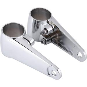 Keenso 2 x Universal Front Fork Mounting Brackets for Motorcycle Headlight Side Mounting Bracket for 35mm-41mm