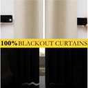 NICETOWN Cream 100% Blackout Linen Curtains 102 inch Long Burg for Living Room, 1 Pair, 62" Width Each Panel, Farmhouse Thick Completely Blackout Window Treatment Thermal Insulated Drapes