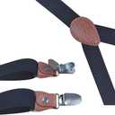 GSHLLO Boys Adjustable Suspenders Y Shape Strong Clips Suspenders Children Fashion Elastic Braces Kids Trousers Braces Black