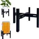 Adjustable Drink Dispenser Holder Water Dispenser Stand - Fit Beverage Dispenser, 3-5 Gallon Glass Water Jar, Water Cooler, Water Filter, Water Crock Dispenser (Black, For 9-14.5" Dispenser) (EXP 08/20/26)