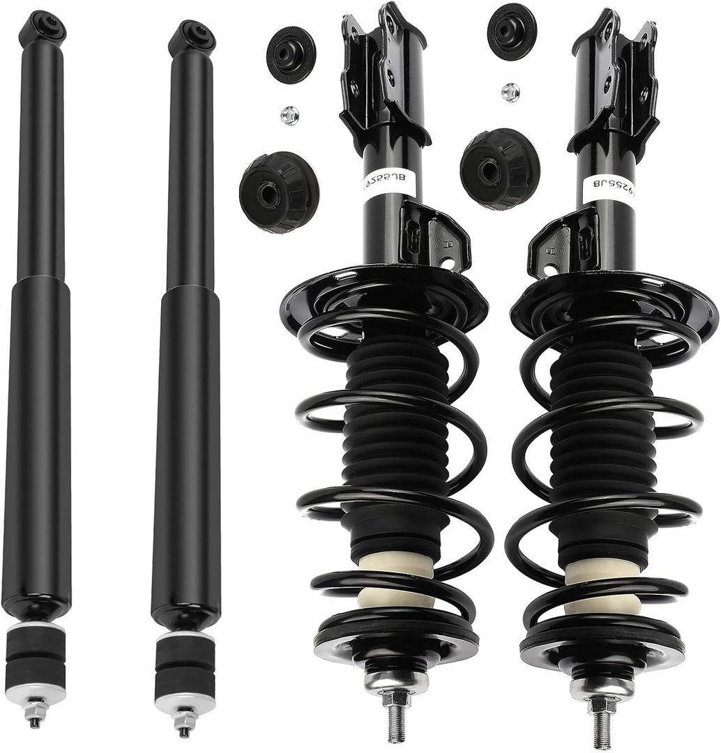 ECCPP Complete Struts Spring Assembly Front and Rear Struts Shock Coil Spring Fit for 2006-2011 for Toyota Yaris - 272289 343442