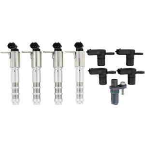 MOTOKU Intake Exhaust Engine Variable Valve Timing (VVT) Solenoid and Camshaft Position Actuator Crankshaft Sensor for Chevy Camaro Impala Equinox Malibu Traverse for GMC Acadia Terrain CTS SRX XTS