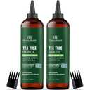 Botanic Hearth 100% Pure Tea Tree Hair Oil For Hair Growth & Hair Treatment Oils 6.7 Fl Oz, 2 Pack|Infused with coconut Oil|Hair Oil Repairs Dry Damaged Hair, Strengthening, Healthier| All Hair Types