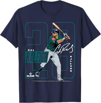 Cal Raleigh | Seattle MLB Baseball Players | MLBCRA202M Comfort Colors Youth Heavyweight T-Shirt
Youth Large Blue