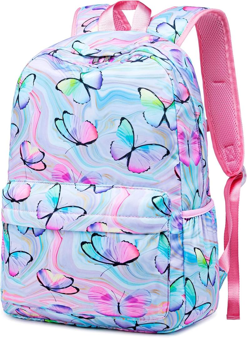 CAMTOP Preschool Backpack for Kids Girls Small Backpack Purse Kindergarten School Bookbags for Toddler Travel (W-butterfly)