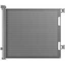 HAMOPY Retractable Baby Gate, 33" Tall, Extends up to 55" Wide, Durable Auto-Lock Baby Gate for Stairs, Mesh Dog Gate and Child Safety Gates for Doorways, Hallways, Indoor, Outdoor(Grey) (Gray)