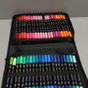 NICETY 128 Acrylic Paint Markers, Dual Tip Brush Paint Pens for Rock Painting, Wood, Glass, Stone, Canvas, Ceramic, Fabric - Fine & Brush Tip Water Based Acrylic Markers Pens