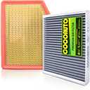 Engine & Cabin Air Filter Kit for Silverado 1500 2500 (2019-2026), Sierra (2019-2026), Tahoe Yukon Suburban 2021+, Replace A3244C 84121219 13508023 13356916, NOT for Diesel 6.6L