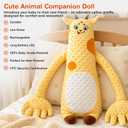 Baby Soothers Toys, Plush Giraffe Toy for Kids, Soft Stuffed Animal Doll with Interactive Features, Fun Companion Toy for Home, Travel and Gift (Yellow)