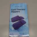 Gel Cold & Hot Therapy Slippers - 360 Full Foot Coverage for Plantar Fasciitis, Neuropathy, and Swelling Relief - Pliable Gel Ice Pack Wrap for Post-Surgery, Chemo, and Sore Feet(Blue, Large)