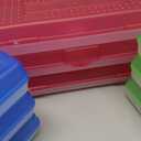 Storex Stretch Pencil Box, 5.6 x 13.4 x 2.52 Inches, Assorted Colors, Color Assortment Will Vary, Case of 12 (61620A12C)