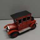 10'' Iron Classic Red Cars Model - Collectible Vehicle Decoration, Metal Christmas Decor, Unique Blend of Vintage and Rustic for Table Top (C)