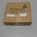 Flameless LED Candles with Timer 5 Pc Flickering Flameless Candles for Romantic Ambiance and Home Decoration Stable Acrylic Shell,with Embedded Star String，Battery Operated Candles（Red）