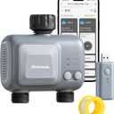 DEWENWILS WiFi Sprinkler Timer 2 Zone, Smart Hose Water Timer with 2 Outlets, APP Control Irrigation System, Rain Delay & Manual Watering for Garden, Lawn, Yard, Plants