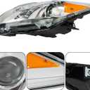 WFLNHB Replacement for Prius 2012-2015 Left and Right Sides with White Housing Headlamp Assembly 8113047520 8117047520 TO2518134C TO2519134C