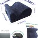 Ergonomic FootstoolTwo-Way Tilt Design with Heel & Arch SupportWide Non-Slip Foam Footrest with 3-Point Support, Removable Washable Cover for Office/Home, for Prolonged Sitting & Under-Desk Use