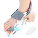 Bunion Corrector for Women and Men Big Toe, Adjustable Bunion Splint with Non-Slip Strap for Bunions Correction, Big Toe Straightener Corrector with Silicone Pad Suitable for Left/Right Feet