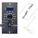 Digital Pro Controller for Traeger Wood Pellet Grills, Replacement Parts Kit BAC365 Thermostat Control Panel with 2PC Waterproof Meat Probe and 7" RTD Temperature Sensor Smoker Accessories