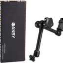 11 Inch Articulating Friction Magic Arm Adjustable w/Hot Shoe Mount 1/4'' Tripod Screw for Camera Rig, LCD Monitor, LED Flash Lights (11'Arm)