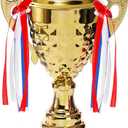 Fasmov Large Trophy Cup, Gold Trophy Award Cup for Sports, Tournaments, Competitions, 1st Place Award, Ceremony Celebration Party Gift, 14.5 inches