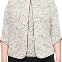 Alex Evenings Women's Top and Jacket Set (MP, Beige)