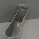 Youngever 1.5 Gallon Slim Trash Can, Plastic Garbage Container Bin, Small Trash Bin with Handles for Home Office, Living Room, Study Room, Kitchen, Bathroom (1 Pack Grey)