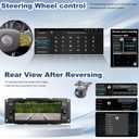 2+64G for Dodge Ram 1500/2500/3500 Radio 2002 2003 2004 2005, Jeep Wrangler JK Radio 2003-2006, Grand Cherokee 1999-2004, Liberty 2002-2007, Chrysler Touch Screen Stereo Wireless Carplay Android Auto