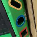 Kid Trax Real Rigs Toddler Recycling Truck Interactive Ride On Toy, Kids Ages 1.5-4 Years, 6 Volt Battery and Charger, Sound Effects, 9 Recycling Accessories Included,Green