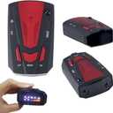 JINYI Car Radar Detector, Laser Radar Detectors, 360 GPS Speed Police Safe 16 Band Voice Alert,1080P HD Auto Focus Webcam with Microphone (RED)