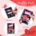 Valentines Day Cards Gift for Kids School, 24 Pack LED Light Toys with Valentines Greeting Cards, Glow in the Dark Lighting Bulk Toy for Valentines School Classroom Exchange Prizes Party Favors