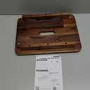 Wooden Step Stool, 9in One Step Stool for Adults, Wooden Beside Step Platform with 550 Load Capacity, Heavy Duty/Portable/Nonslip/Durable Construction Safe Step Support for Bedroom/Home Kitchen (Rich Walnut)