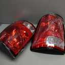 Tail Lights Compatible With Dodge Ram 1500 2500 3500 2009-2018 Brake Taillights Lamp Assembly Driver and Passenger Side Replace 55277415AD 55277414AE