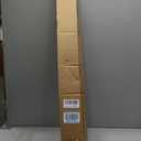 BARZEN Aluminum U Shaped Door Bottom Sweep with Drip Cap - Under Door Seal for Exterior Doors - Screw On Weather Stripping Door Seal - Weatherstrip Bottom of Door - Aluminum Mill, 36 Inches