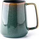 Ceraozmus Large Ceramics Coffee Mugs,24 oz,Large Handle Design,Extra Large Tea and Coffee Cup for Office and Home，Microwave and Dishwasher Safe(Color:24 oz green)